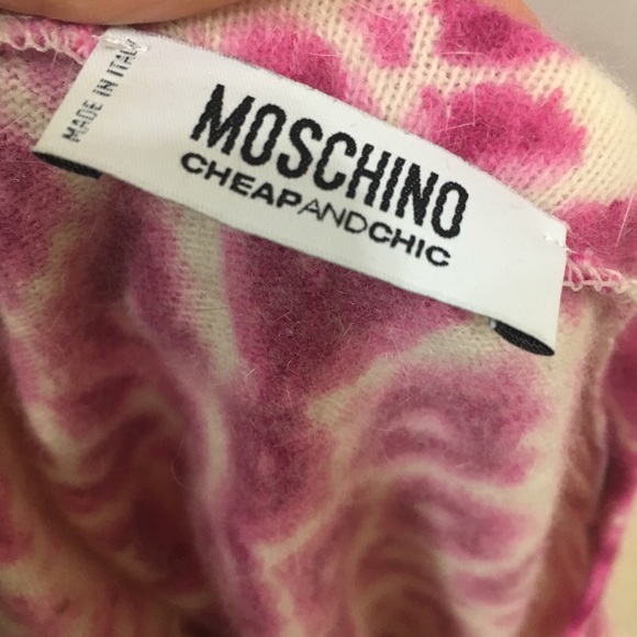 Moschino pink leopard cardigan - Picture 5 of 8